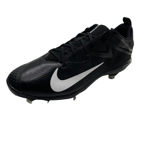 Nike Metal Baseball Cleats Mens 11 Black White Volt Lunar Vapor Ultrafly 852698 - Picture 2 of 9